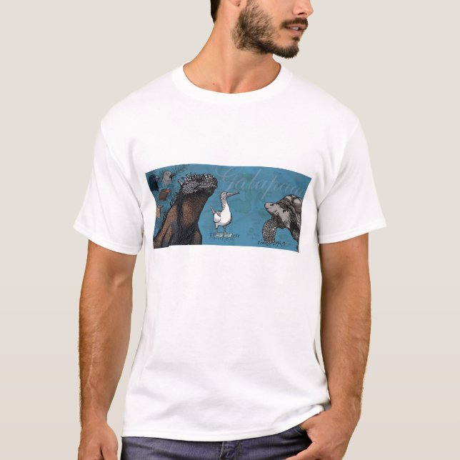 Camiseta Espécie da ilha de Galápagos (Frente)