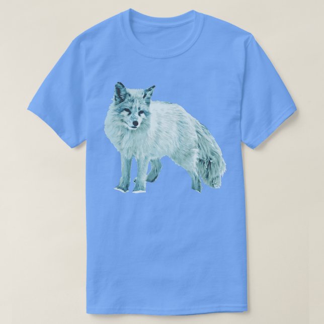 CAMISETA ESPÉCIE DE NEVE ARCTICA FOX BRANCA FOX POLAR FOX (Frente do Design)