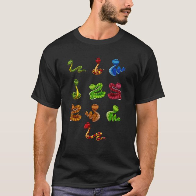 Camiseta Espécie Educativa E Tipos De Cobras (Frente)