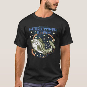 Camiseta Espécie Pescador Territorial Introduz A Pesca E