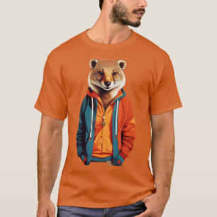 Camiseta Espécies Ameaçadas de Extinção Mongoose Naji