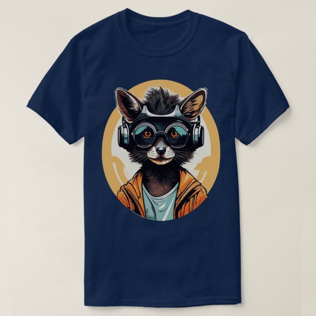 Camiseta Espécies AmeaçadasAye Aye Devin (Frente do Design)