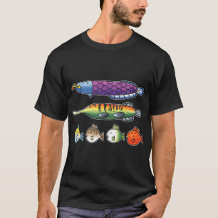 Camiseta Espécies de Peixes de Água Doce do Wii Sports Fish