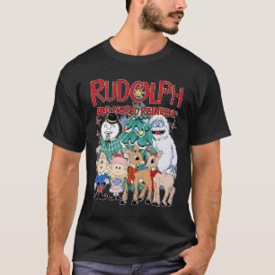 Camiseta Especificação de Natal do Cute Rudolph The Red Nos
