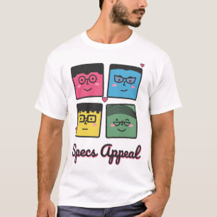Camiseta Especificações Apelam Óculos Engraçados Portador T