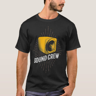 Camiseta Especificações de áudio do técnico de Cara de