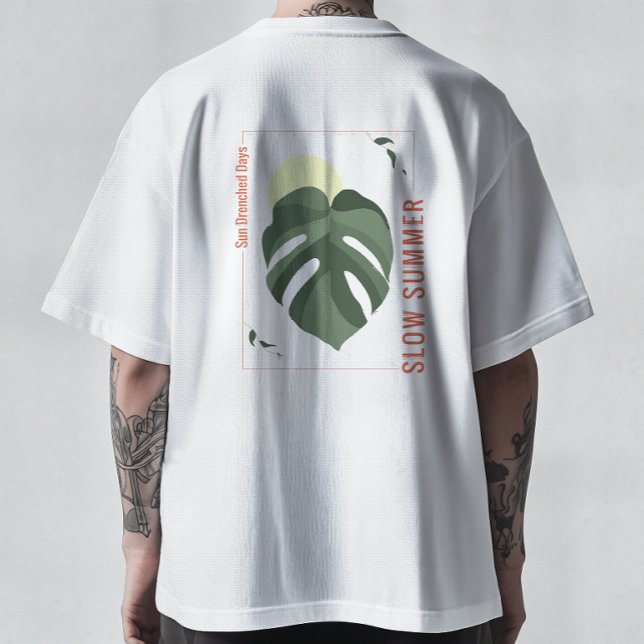Camiseta Espécime Monstera de Verão Lento (Criador carregado)