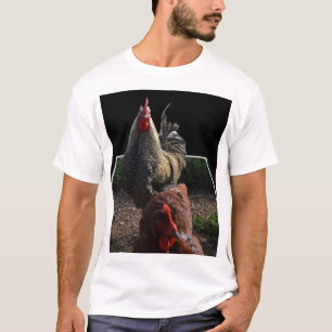 Camiseta Especkled_Spotty_Fluffy_Rooster_Pop_Out_T-shirt