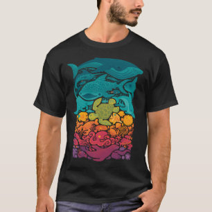 Camiseta Espectro Aquático : Azul claro