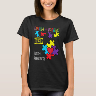 Camiseta Espectro Arco-íris Quebra-cabeça Paciência e Amor