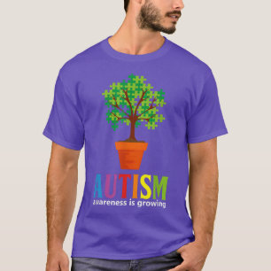 Camiseta Espectro Autismo de Fita de Consciência Quebra-cab