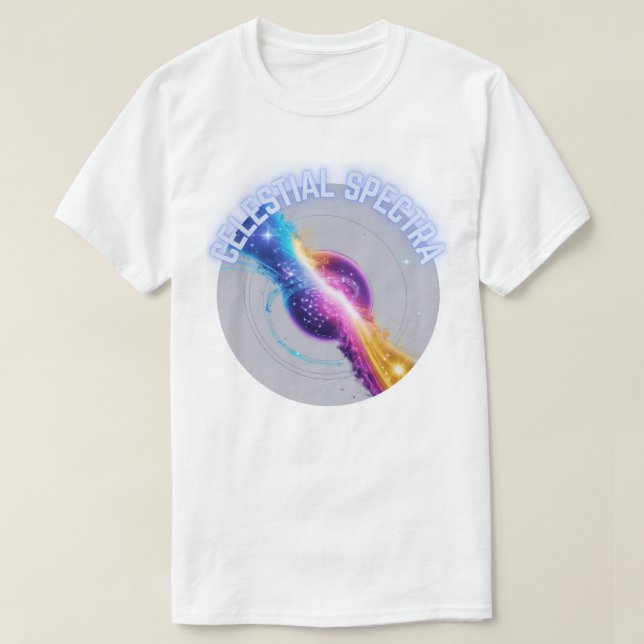 Camiseta Espectro Celestial - Espectro das estrelas (Frente do Design)