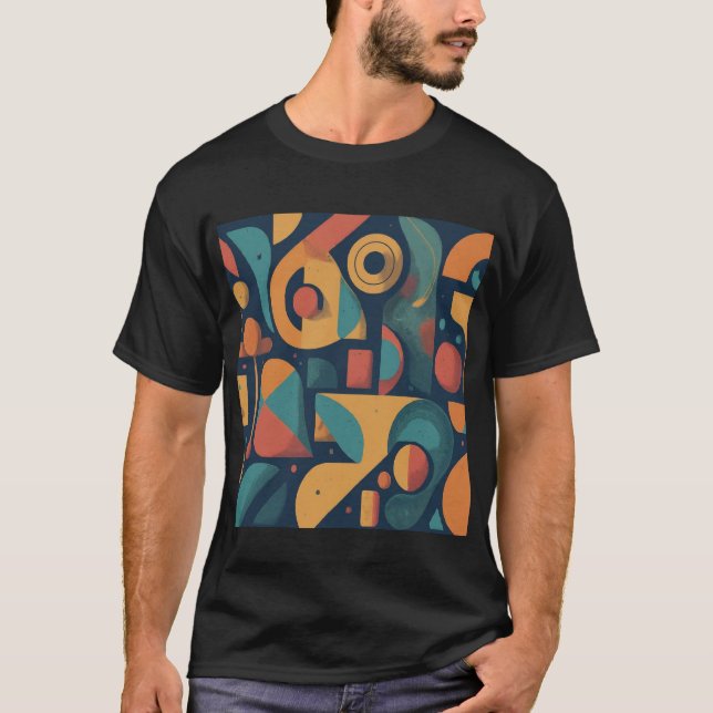 Camiseta Espectro Vibrante: Arte Usável (Frente)