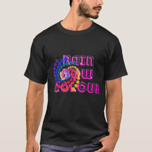 Camiseta Espectro Vibrante: Design único de cor arco-íris"