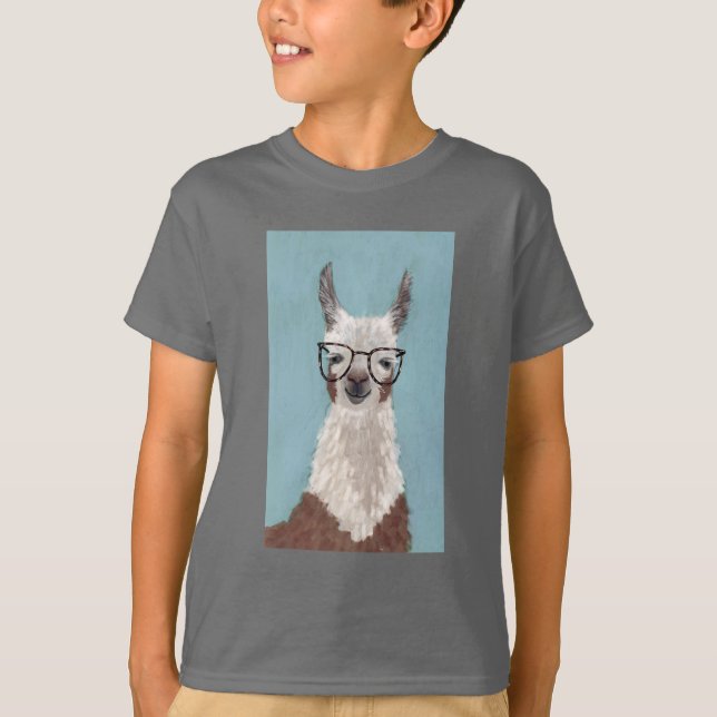 Camiseta Espectros de Llama - Óculos Superdimensionados (Frente)