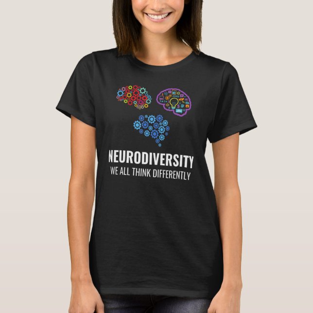 Camiseta Espectru de Professores do Orgulho Autista Neurodi (Frente)