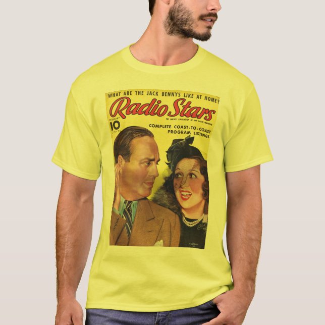 Camiseta Espelho 1938 do rádio do t-shirt de Jack Benny (Frente)