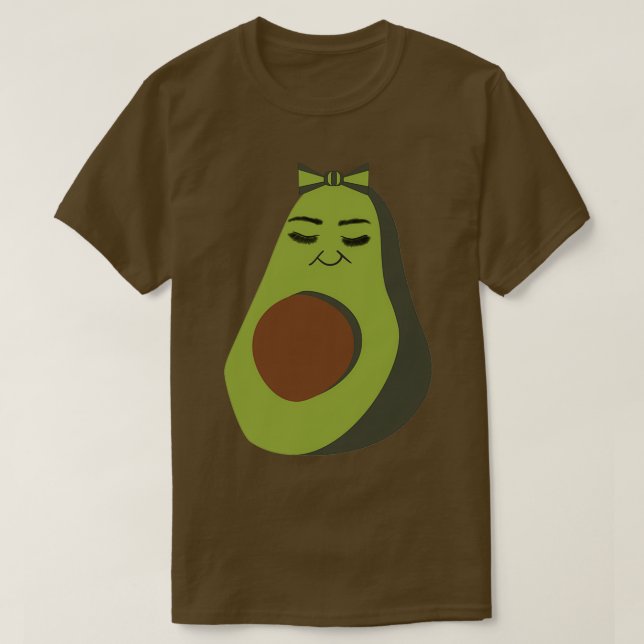Camiseta Espelho abacado Cute Avocado abacates Avocad (Frente do Design)