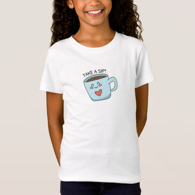Camiseta Espelho de amor de xícara bonito (Frente)