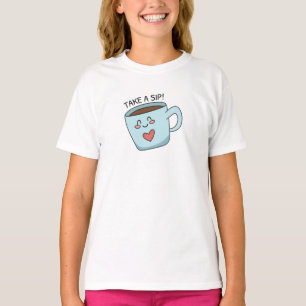 Camiseta Espelho de amor de xícara bonito