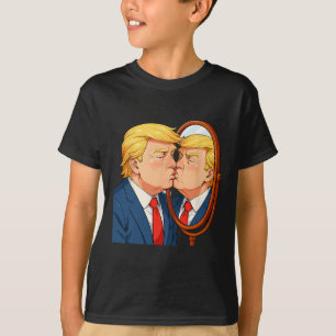 Camiseta Espelho de Beijo Anti-Donald Trump - Narcisismo Sa