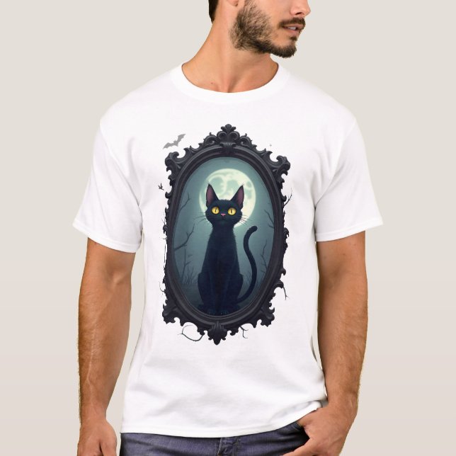 Camiseta Espelho de Gato Assombrado (Frente)