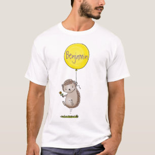 Camiseta Espelho de ouriço e desenho de balão