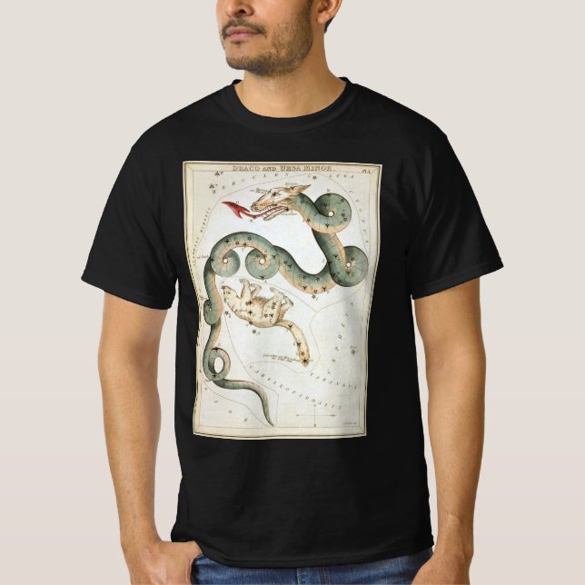 Camiseta Espelho de Urânia, Mapa Celeste de Astronomia Anti (Frente)