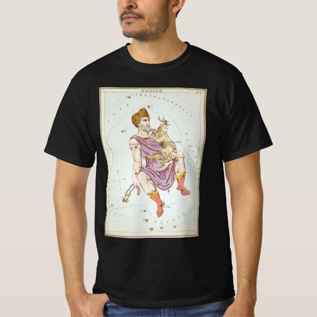Camiseta Espelho de Urânia, Mapa Celeste de Astronomia Anti (Frente)