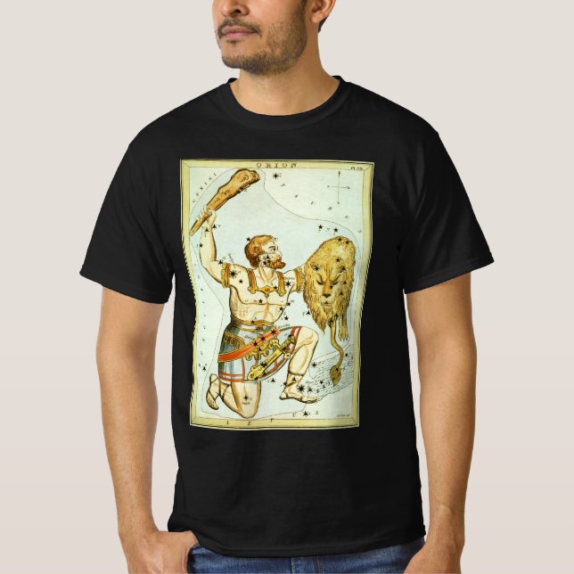Camiseta Espelho de Urânia, Mapa Celeste de Astronomia Anti (Frente)