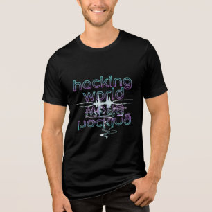 Camiseta espelho do mundo Hacking