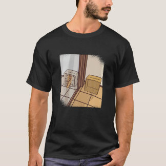 Camiseta Espelho do Paradoxo de Gato Schrodingers da Física