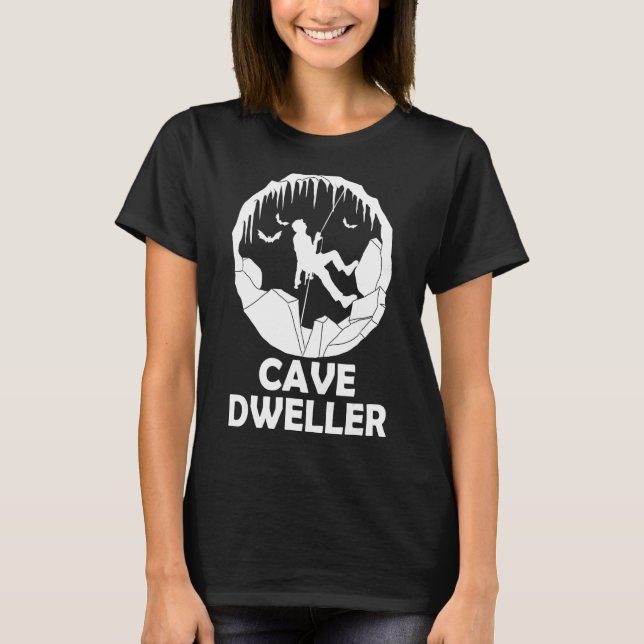 Camiseta Espelho Espelho De Caverna De Caverna (Frente)