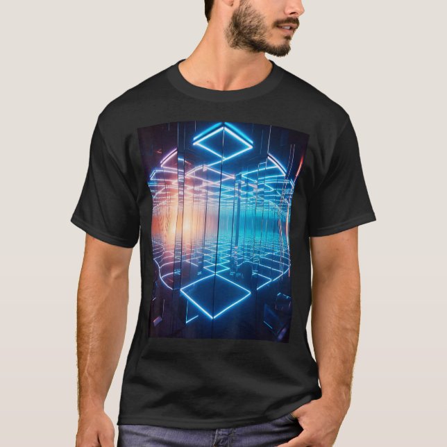 Camiseta Espelhos Infinitos Mesmerizando Espelho de Profund (Frente)