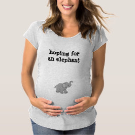 Camiseta espera para um elefante