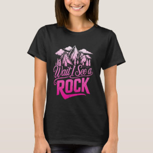 Camiseta Espera, Vejo Uma Geologia Engraçada E Ciência Geol