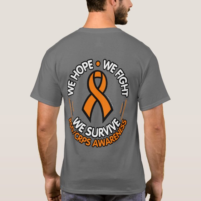 Camiseta Esperamos lutar para sobreviver... RSD/CRPS (Verso)