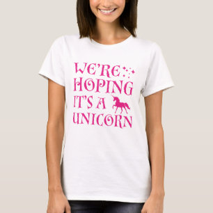 Camiseta Esperamos que seja um Unicórnio