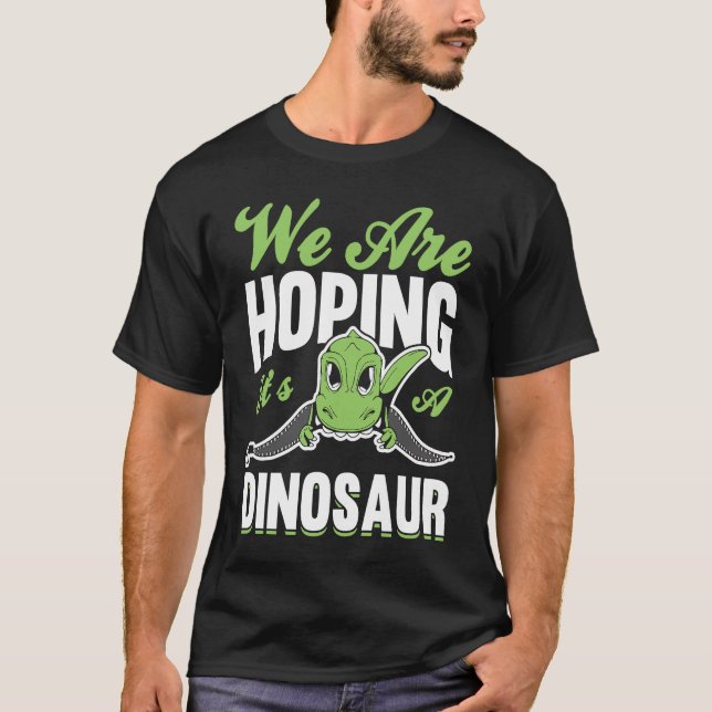 Camiseta Esperamos que seja uma gravidez de maternidade de  (Frente)
