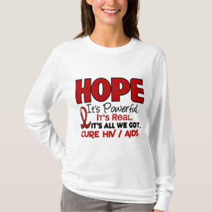 CAMISETA ESPERANÇA 1 DO HIV DO AIDS