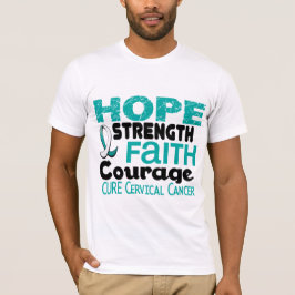 Camiseta ESPERANÇA 3 do cancro do colo do útero