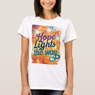 Camiseta Esperança acende o caminho - Camisa-T inspiradora