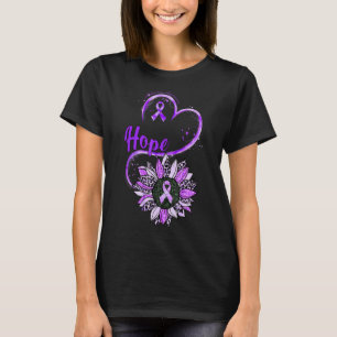 Camiseta Esperança Alzheimer: consciência Roxo Fita de Gira