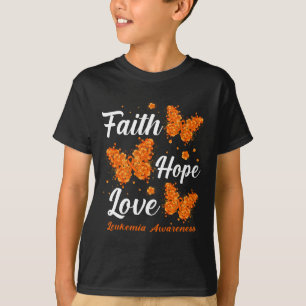 Camiseta Esperança Ama Leucemia Sensibilização Borboleta