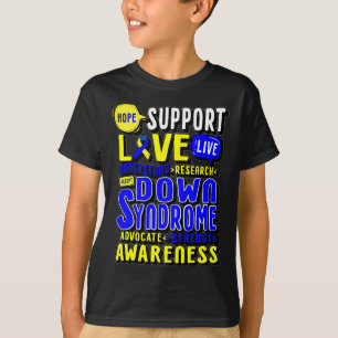 Camiseta Esperança Ama o Dia Mundial da Síndrome de Down Mu
