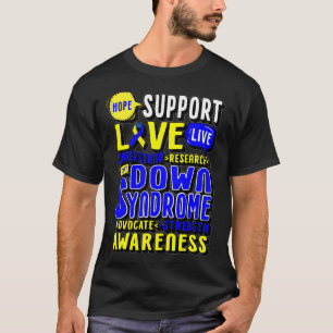 Camiseta Esperança Ama o Dia Mundial da Síndrome de Down Mu