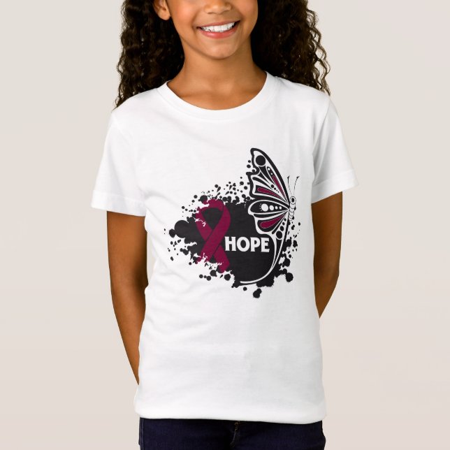 Camiseta Esperança Amiloidose Borboleta (Frente)