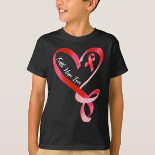 Camiseta Esperança amor Feitiço Vermelho Sensibilização par