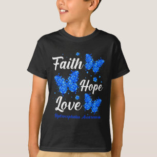 Camiseta Esperança amor hidrocefalia consciência borboleta