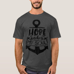 Camiseta Esperança ancorar minha alma Deus Motivação Fé